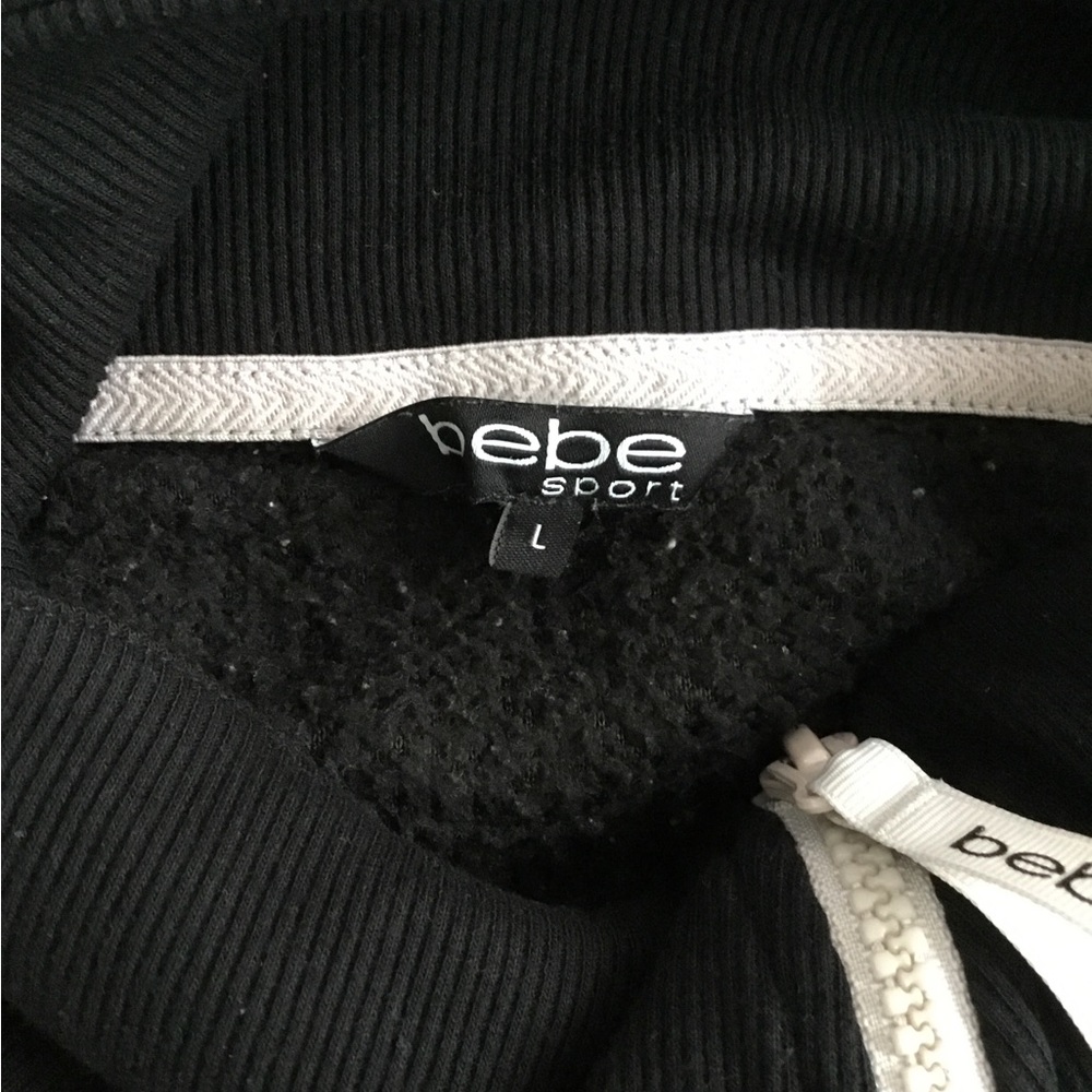 Bebe Sport 1/4 Zip Pullover Sweatshirt Size Large $30 - Picture 9 of 10